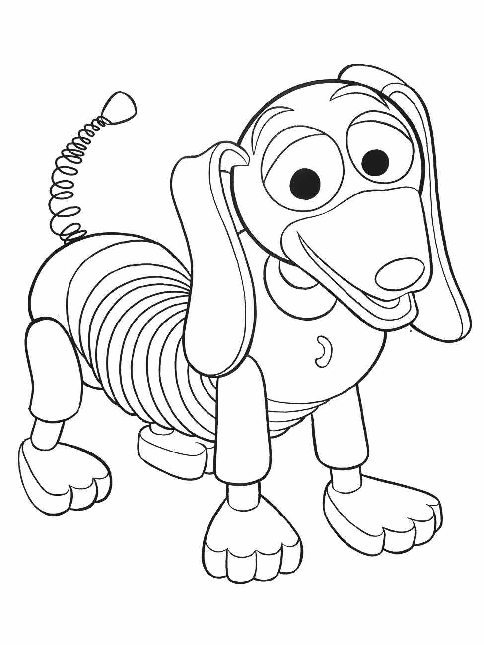 desenhos de slinky para colorir