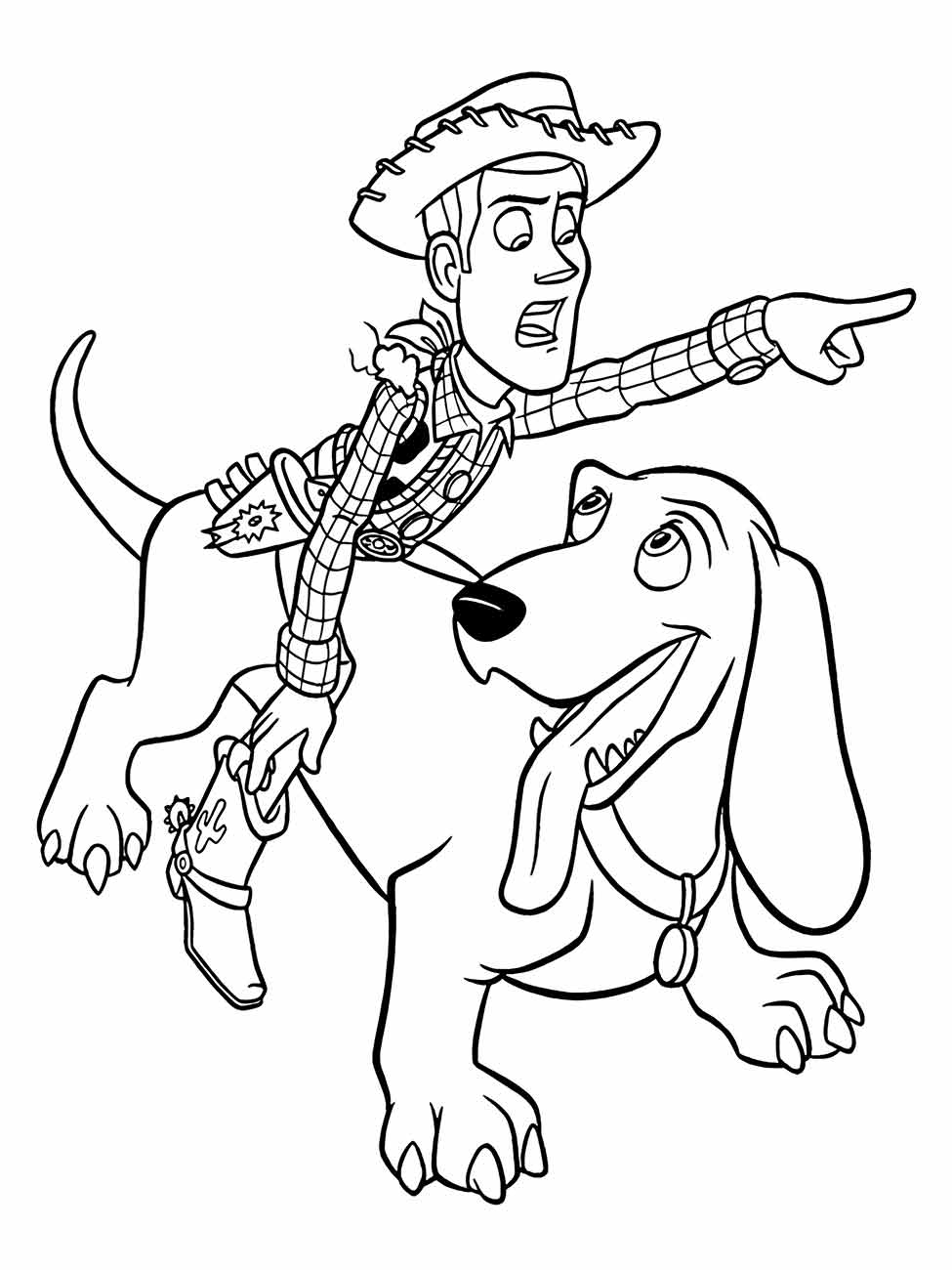 desenhos de woody e slinky para colorir 1