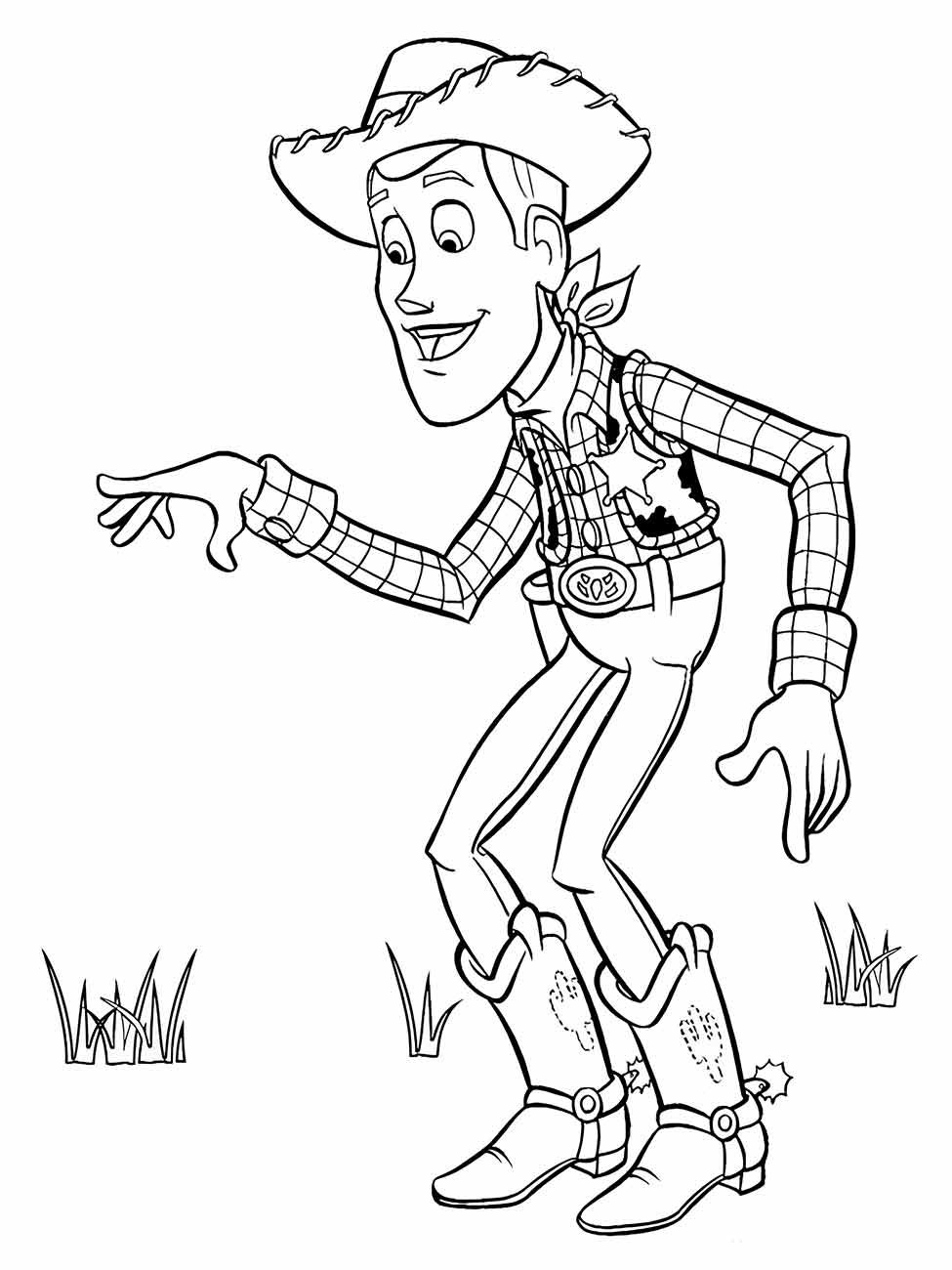 desenhos de woody para colorir 1