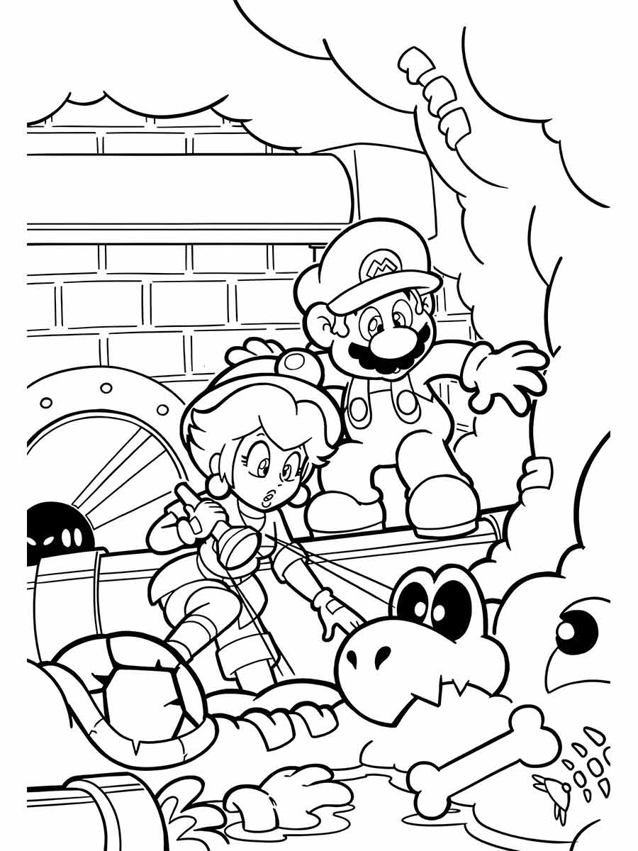 desenhos mario bros para colorir 1