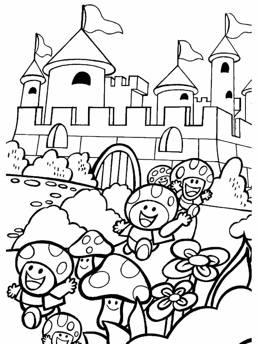 desenhos mario bros para colorir 4