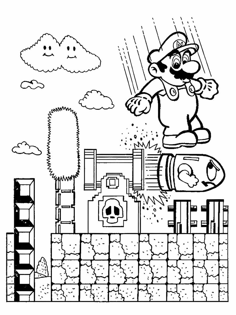 desenhos mario bros para colorir 7