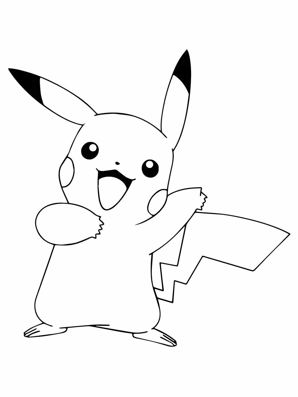 pikachu para colorir 11