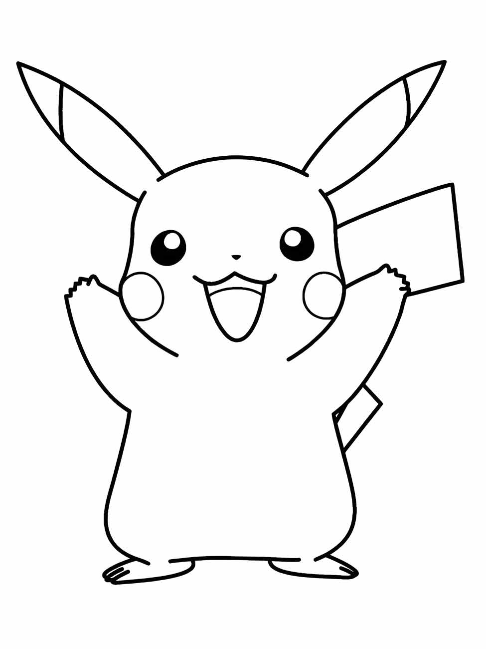 pikachu para colorir 12