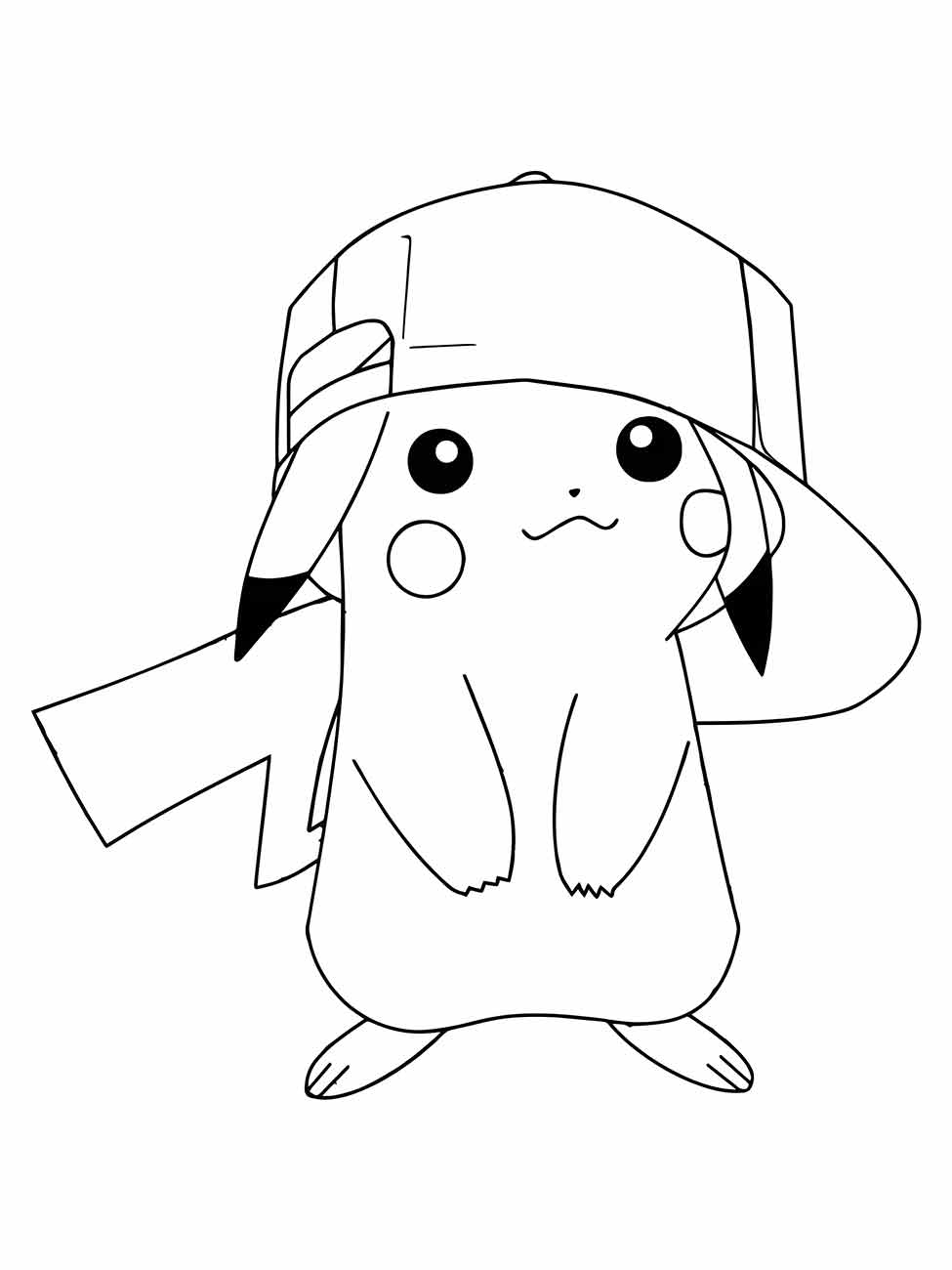 pikachu para colorir 13