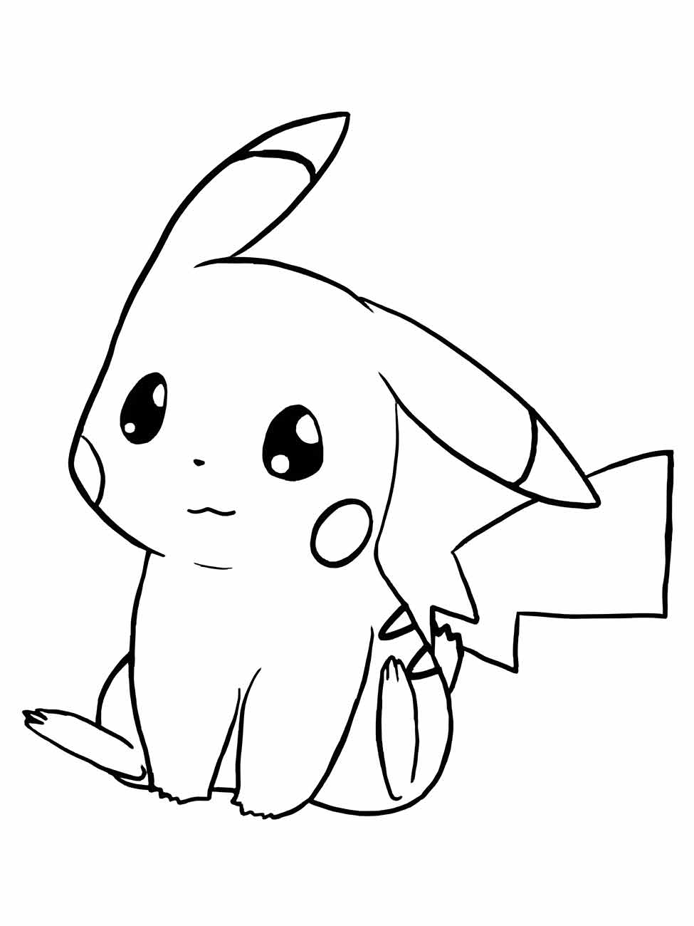 pikachu para colorir 15