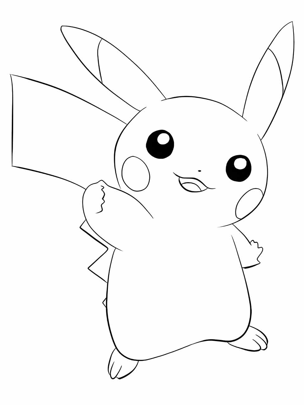 pikachu para colorir 17