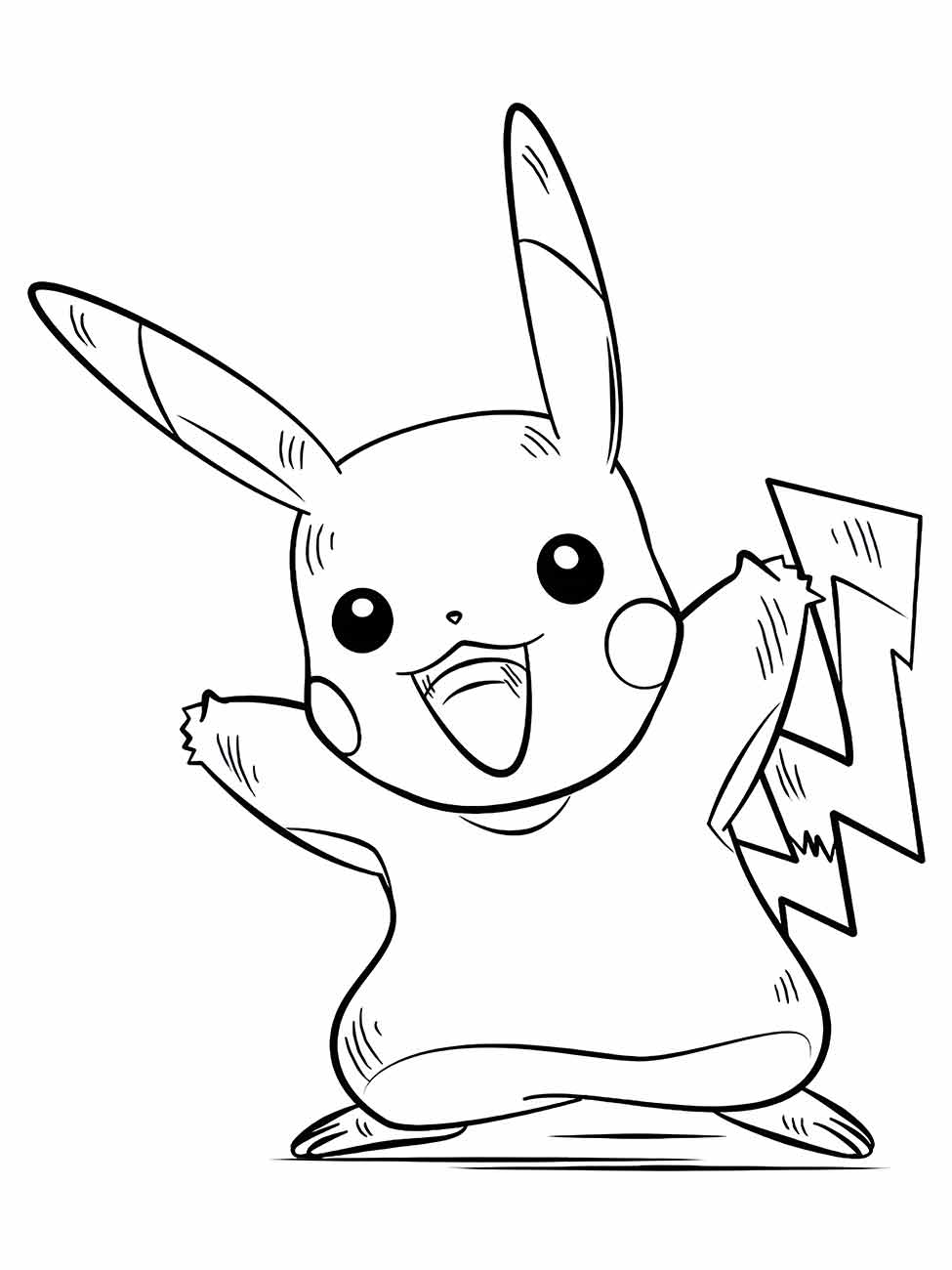 pikachu para colorir 18