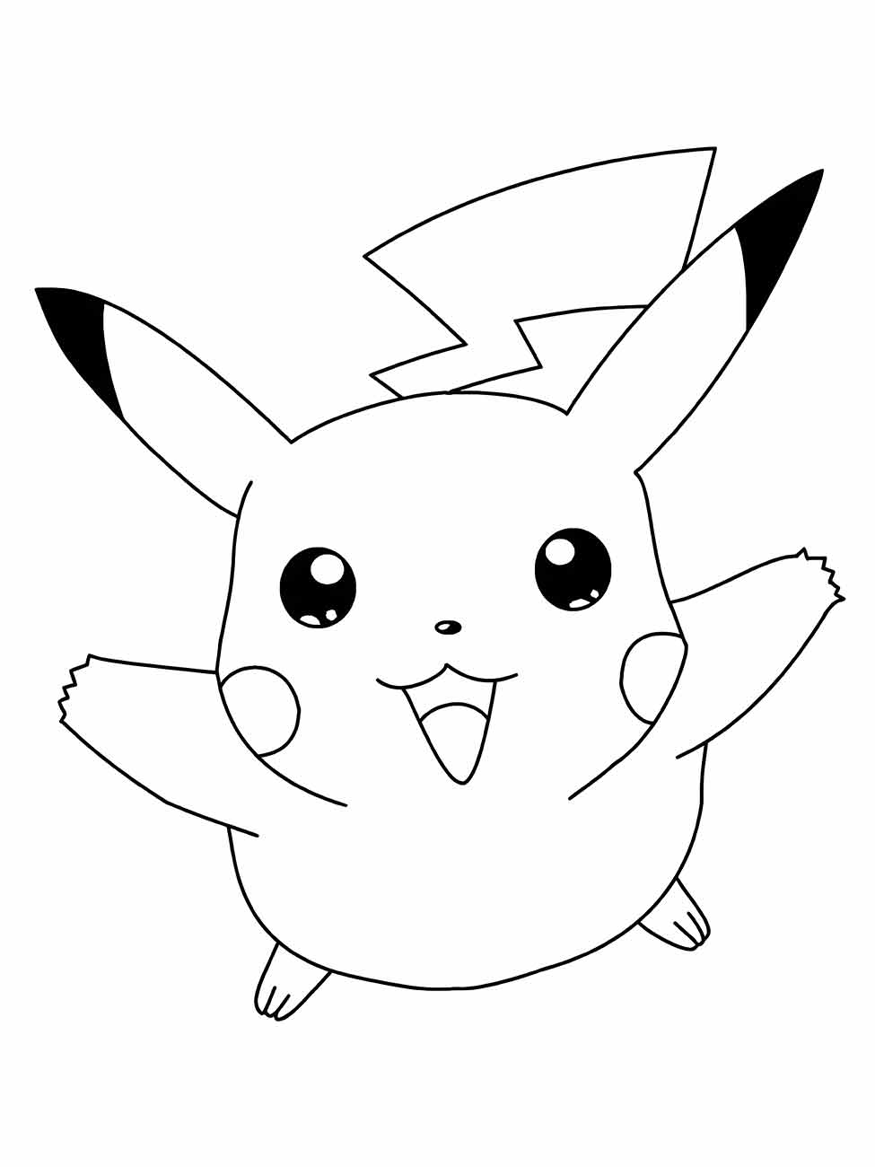 pikachu para colorir 19