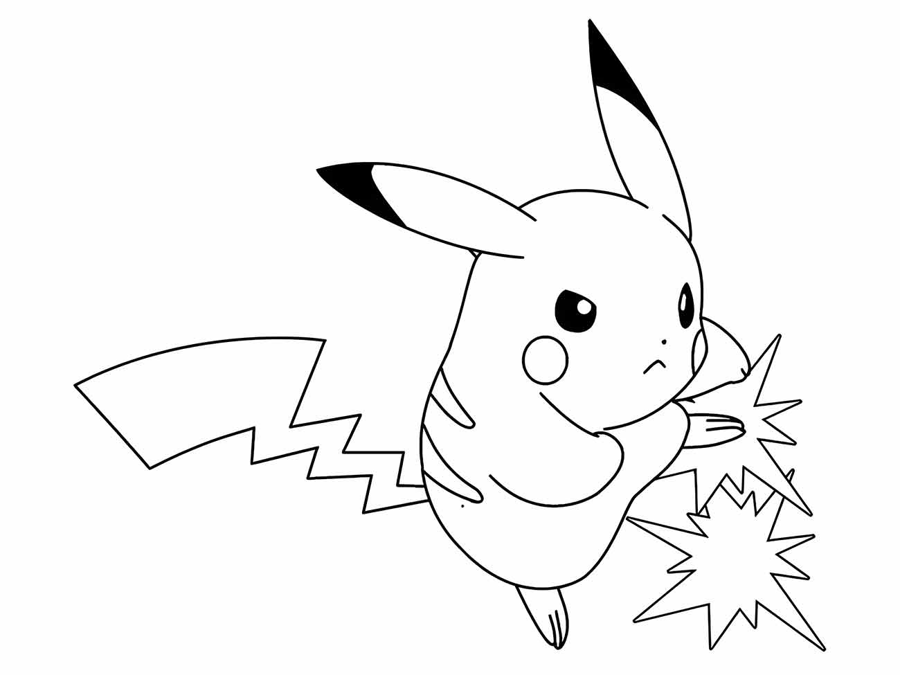 pikachu para colorir 21