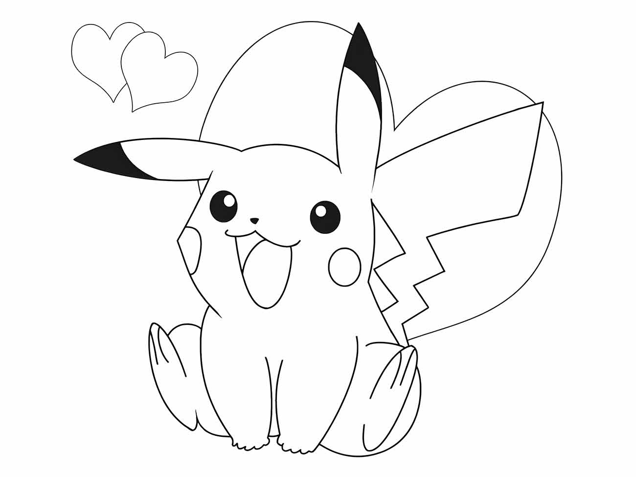 pikachu para colorir 22