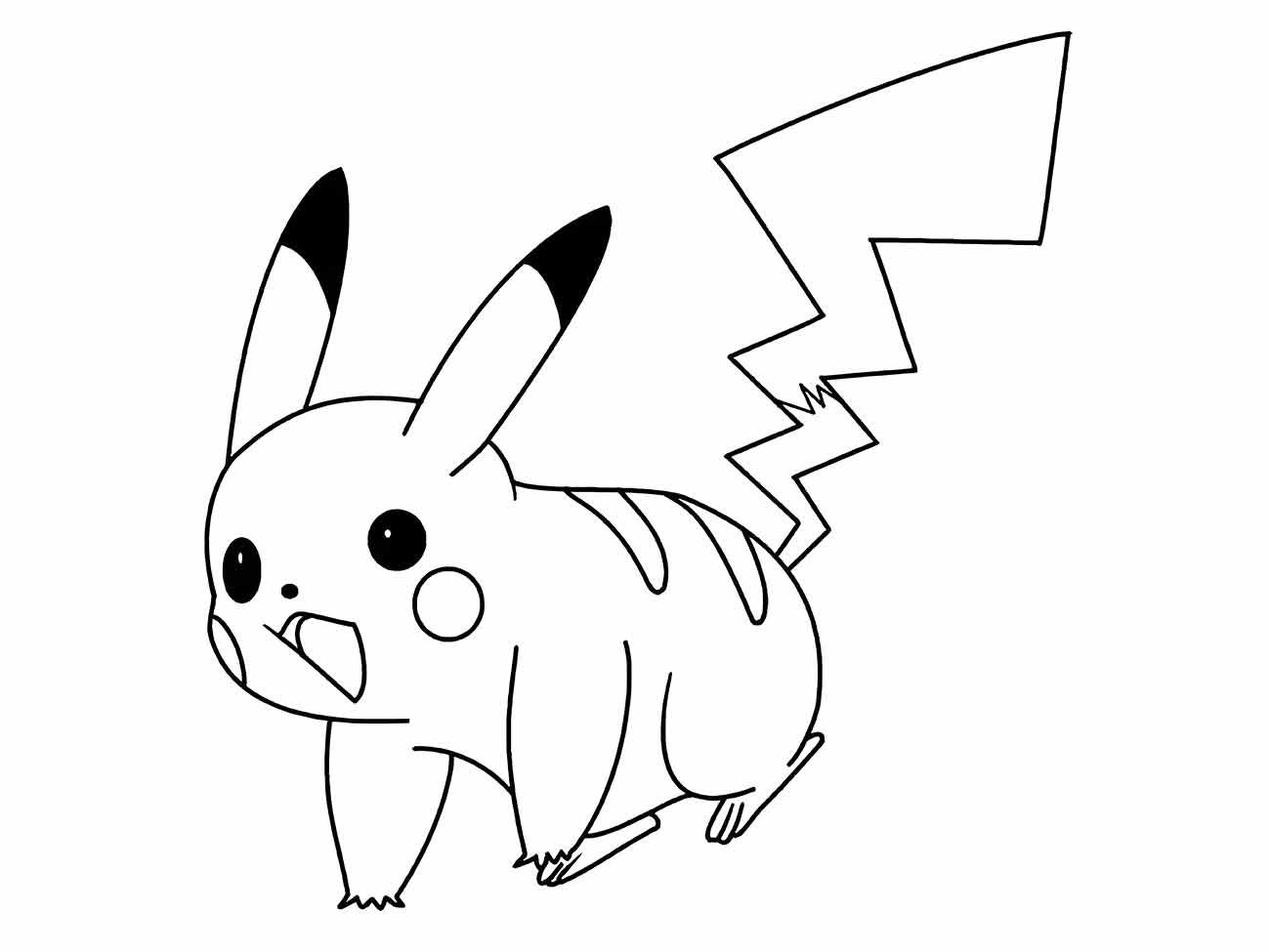 pikachu para colorir 23