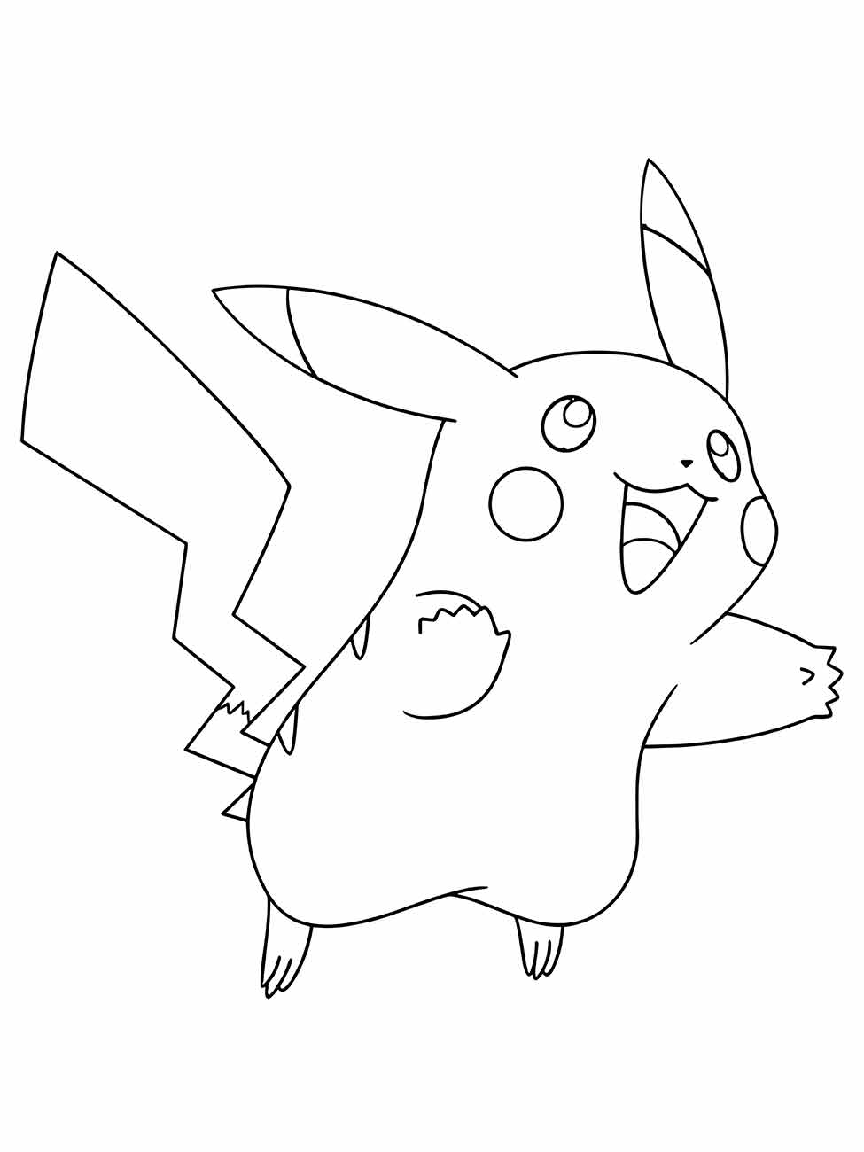 pikachu para colorir 25