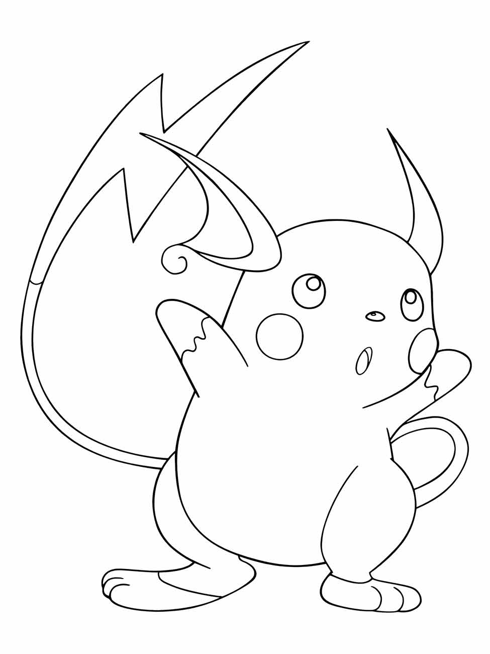 pikachu para colorir 28