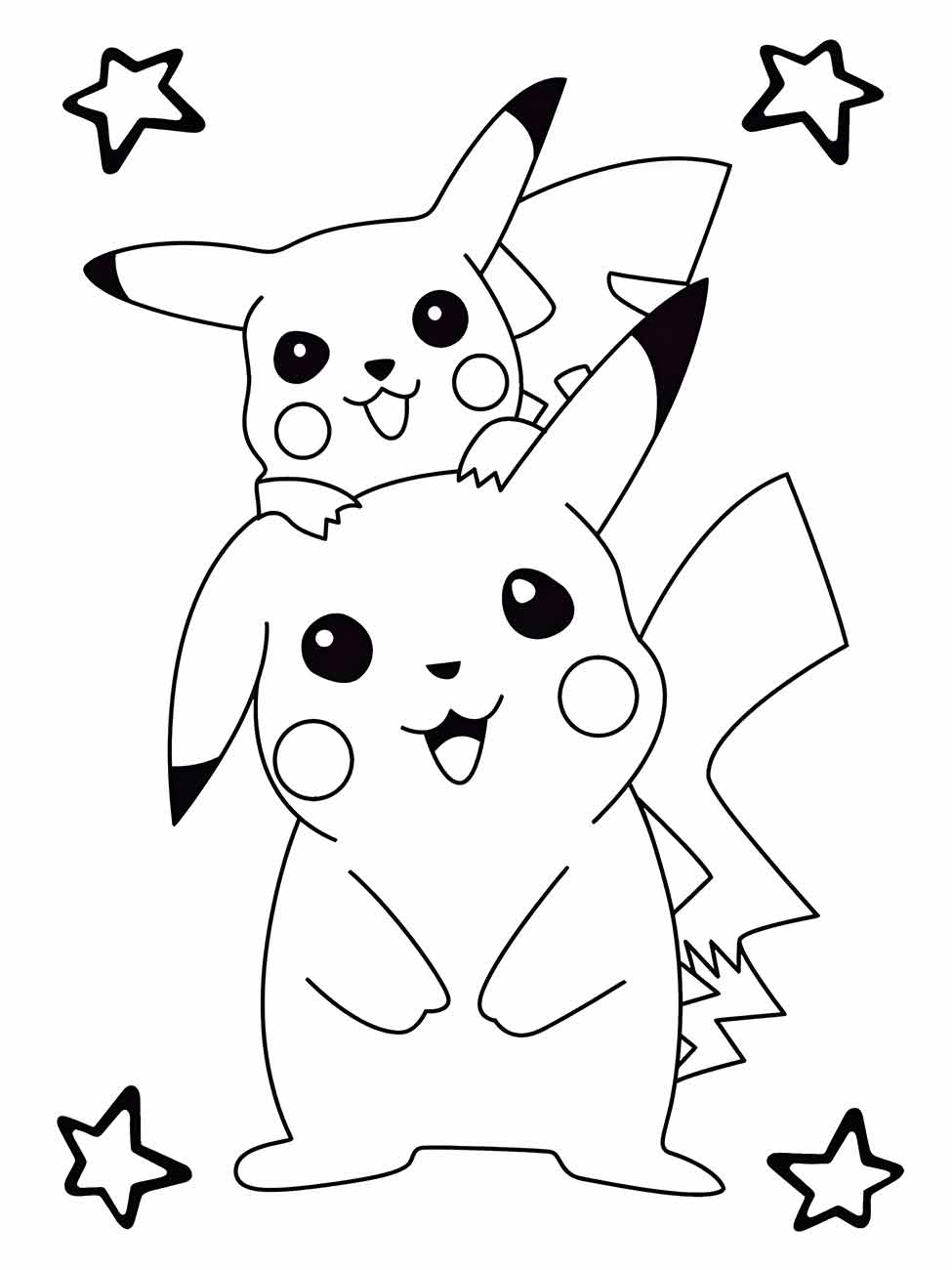 pikachu para colorir 35