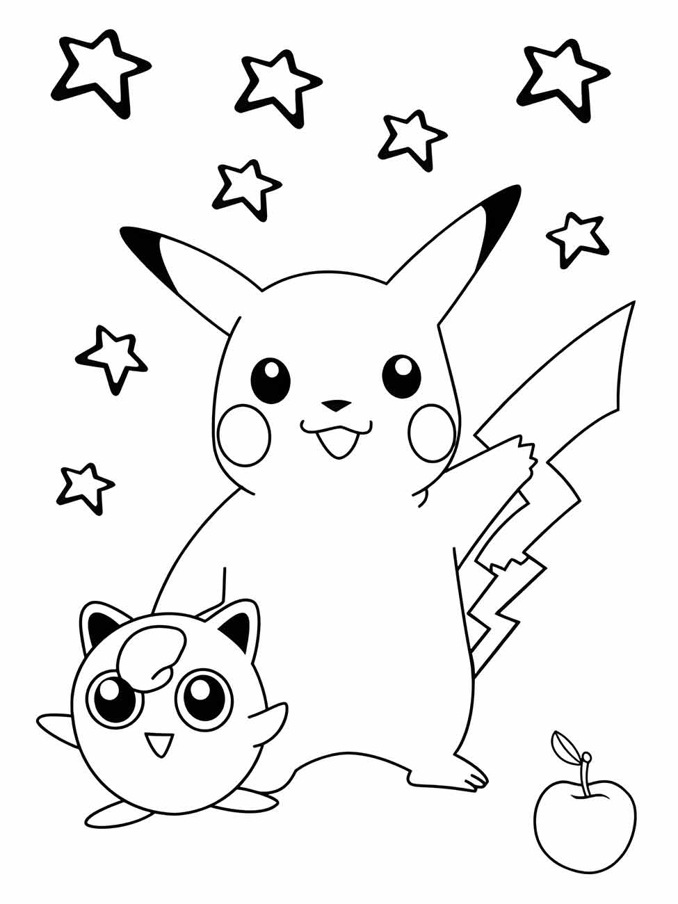 pikachu para colorir 36