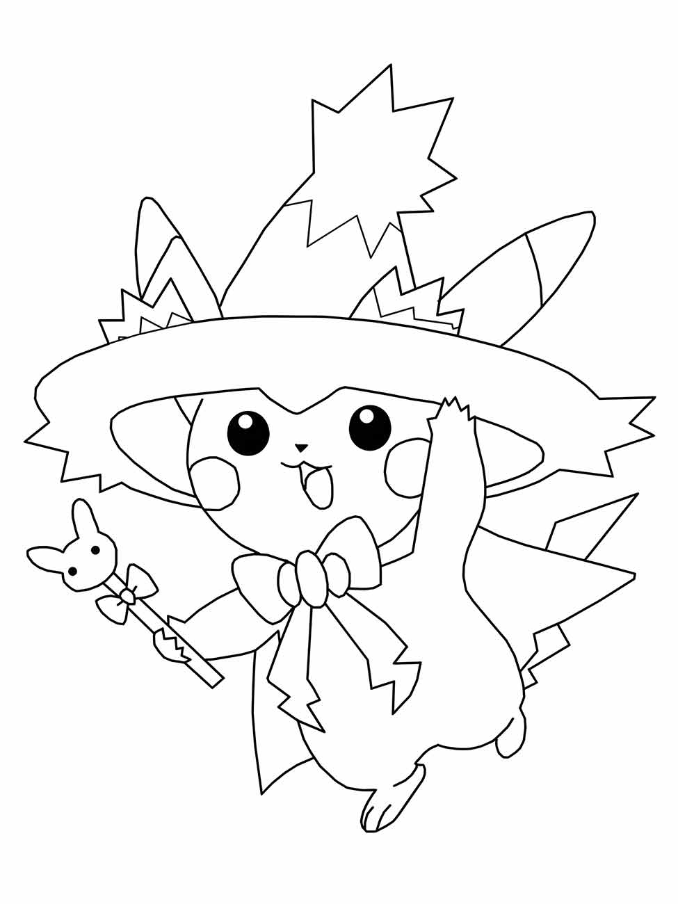 pikachu para colorir 37