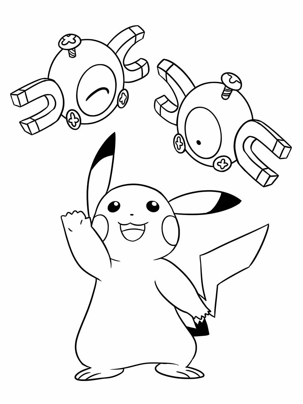 pikachu para colorir 39