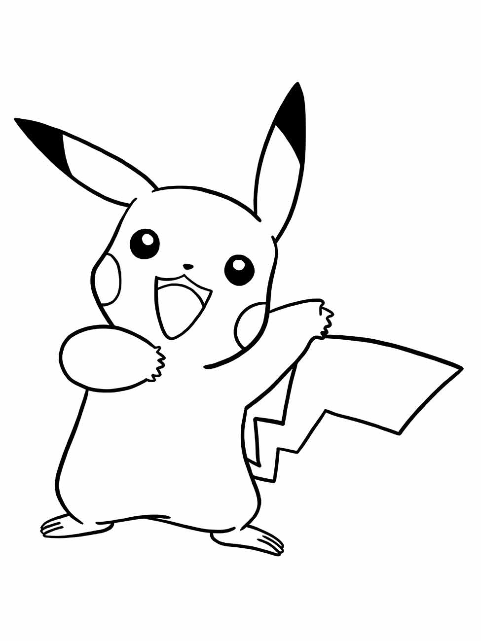 pikachu para colorir 4