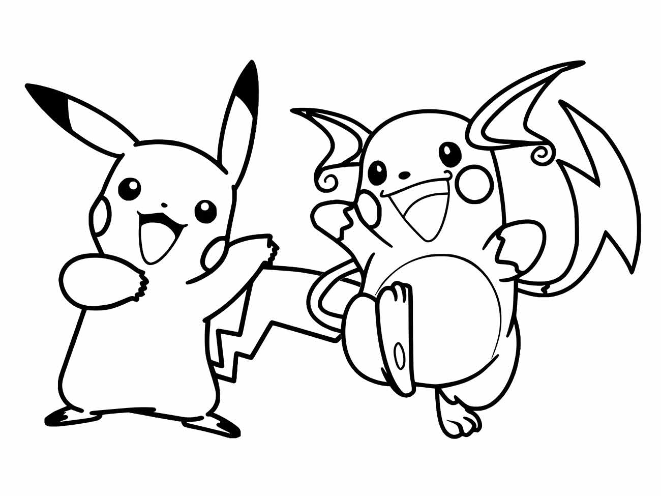 pikachu para colorir 41