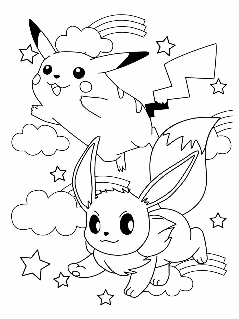 pikachu para colorir 42