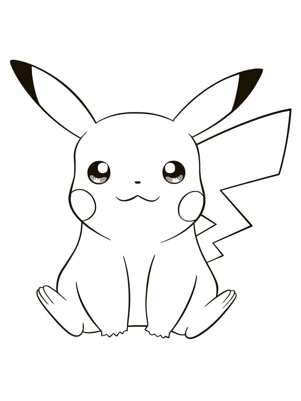 pikachu para colorir 5