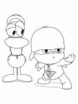 pocoyo pato para colorir