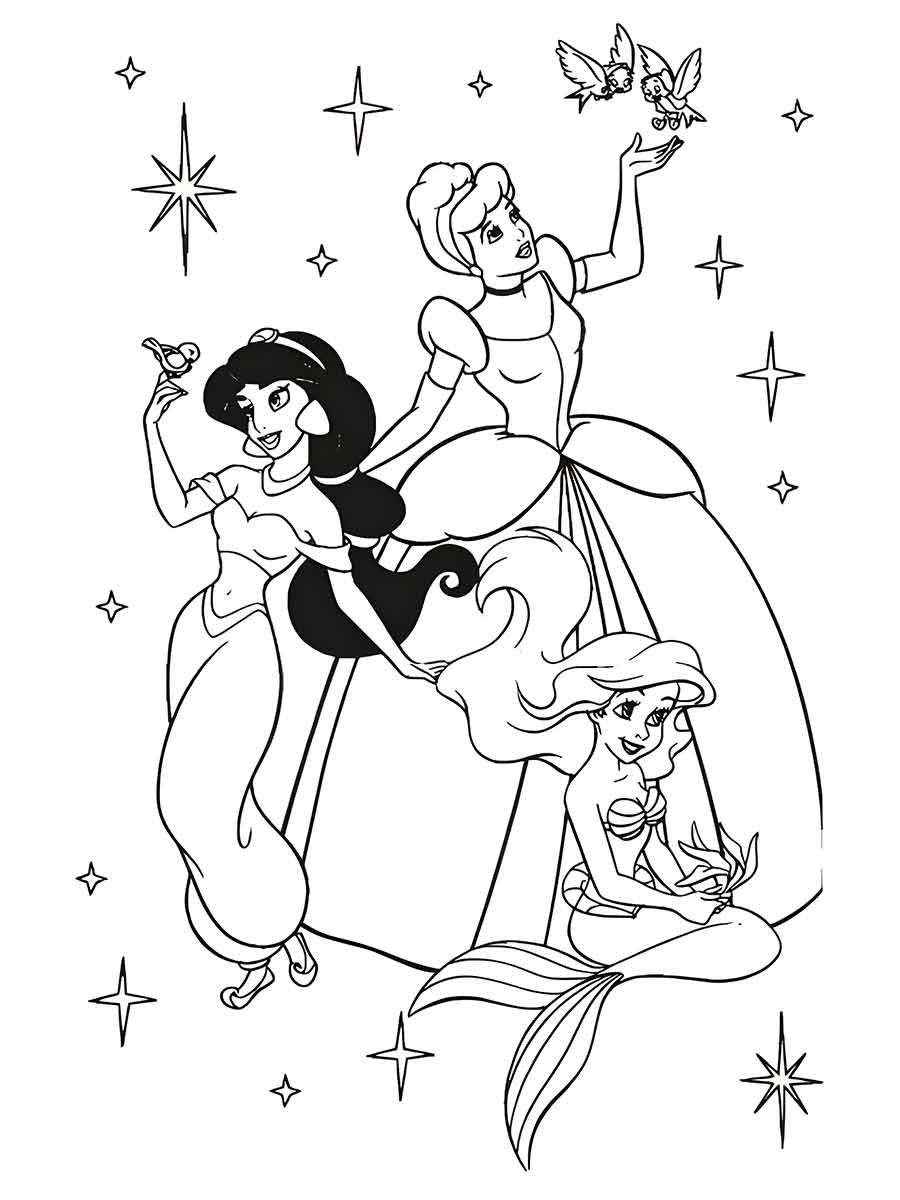 princesas da disney para colorir 12