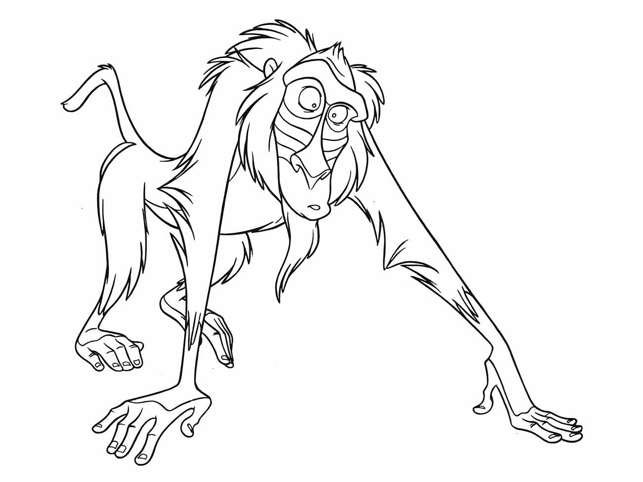 rafiki para colorir