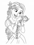 rapunzel para colorir