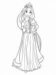 rapunzel para colorir 12