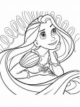 rapunzel para colorir 16