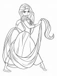 rapunzel para colorir 2