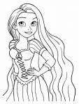 rapunzel para colorir 7