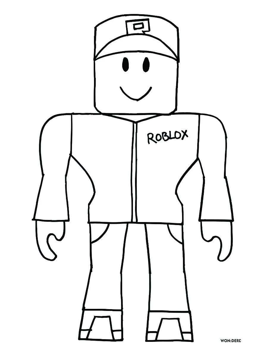 roblox para colorir 46