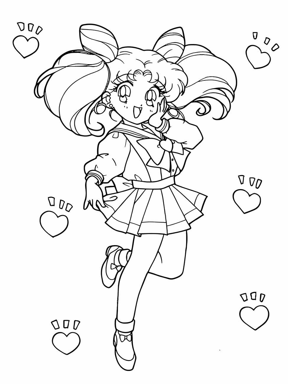 sailor moon para colorir 1