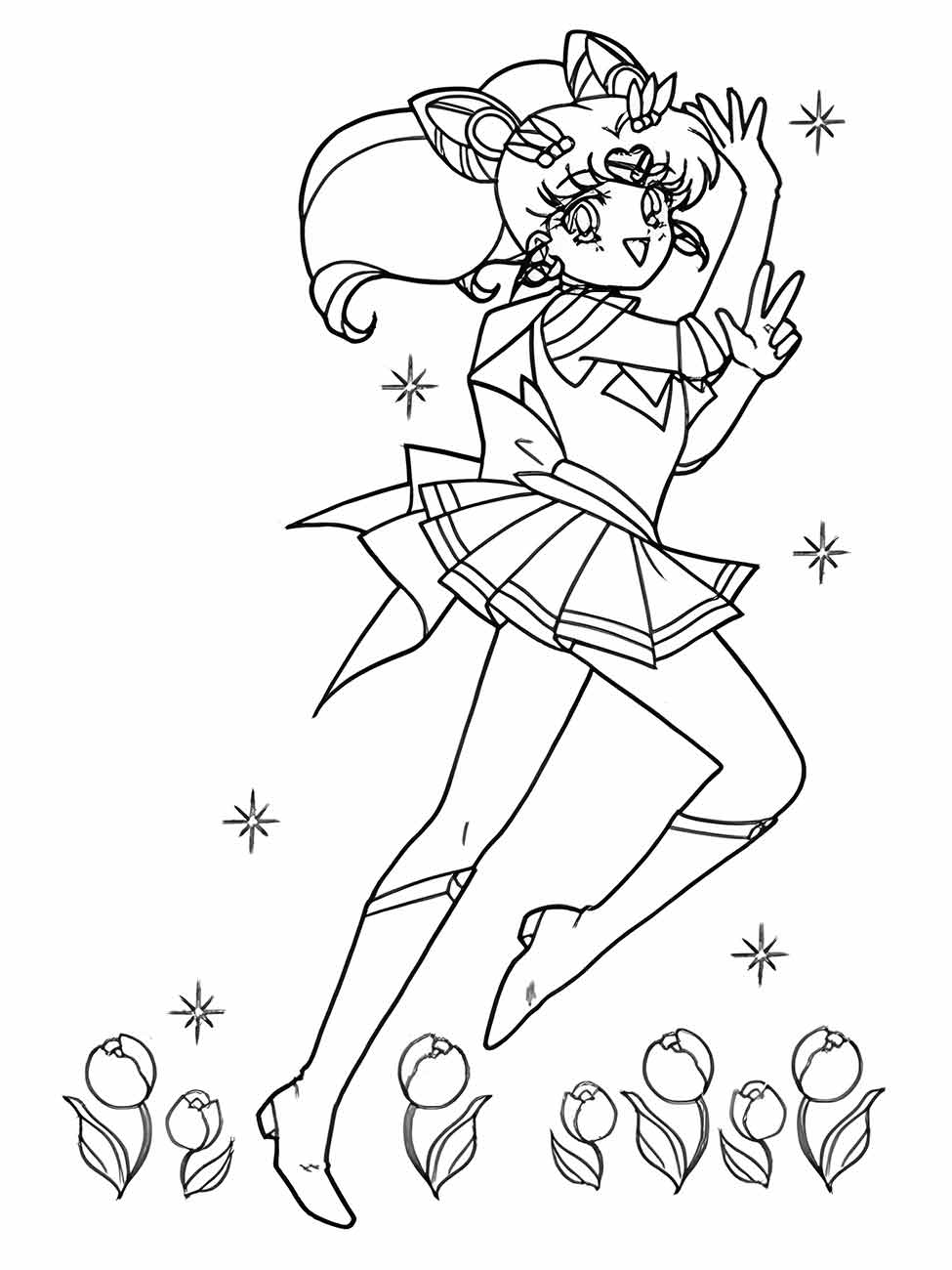 sailor moon para colorir 15