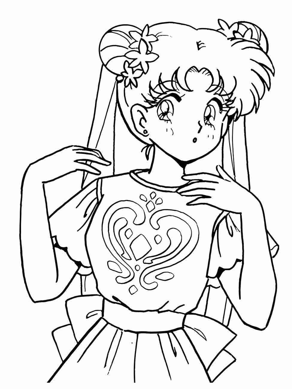 sailor moon para colorir 16