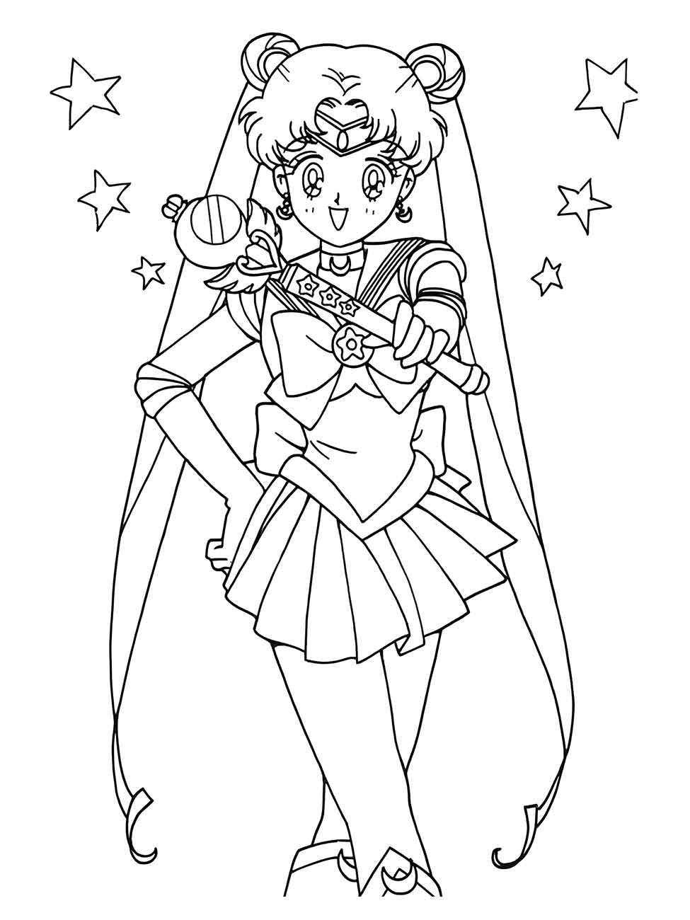 sailor moon para colorir 17