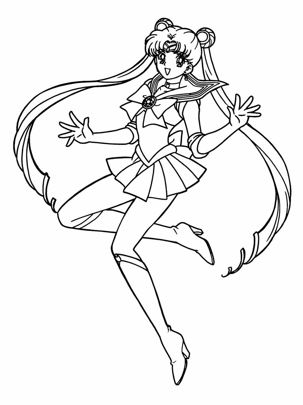 sailor moon para colorir 4