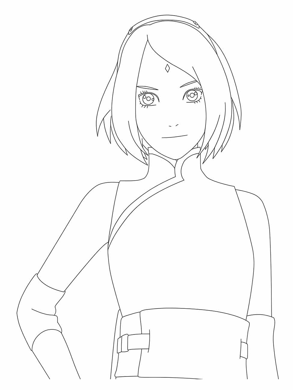 sakura haruno para colorir 20