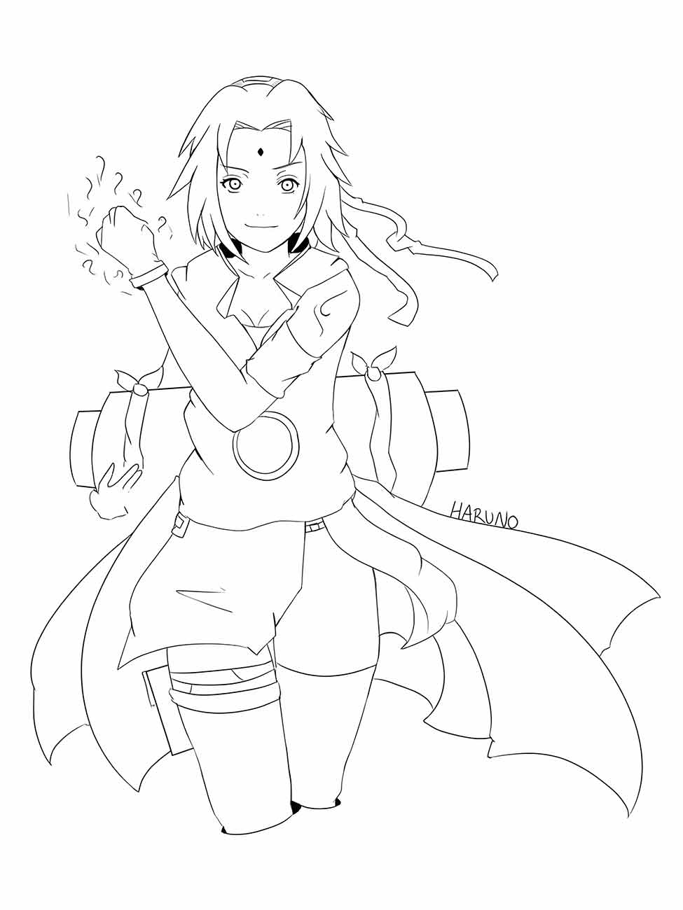 sakura haruno para colorir 27