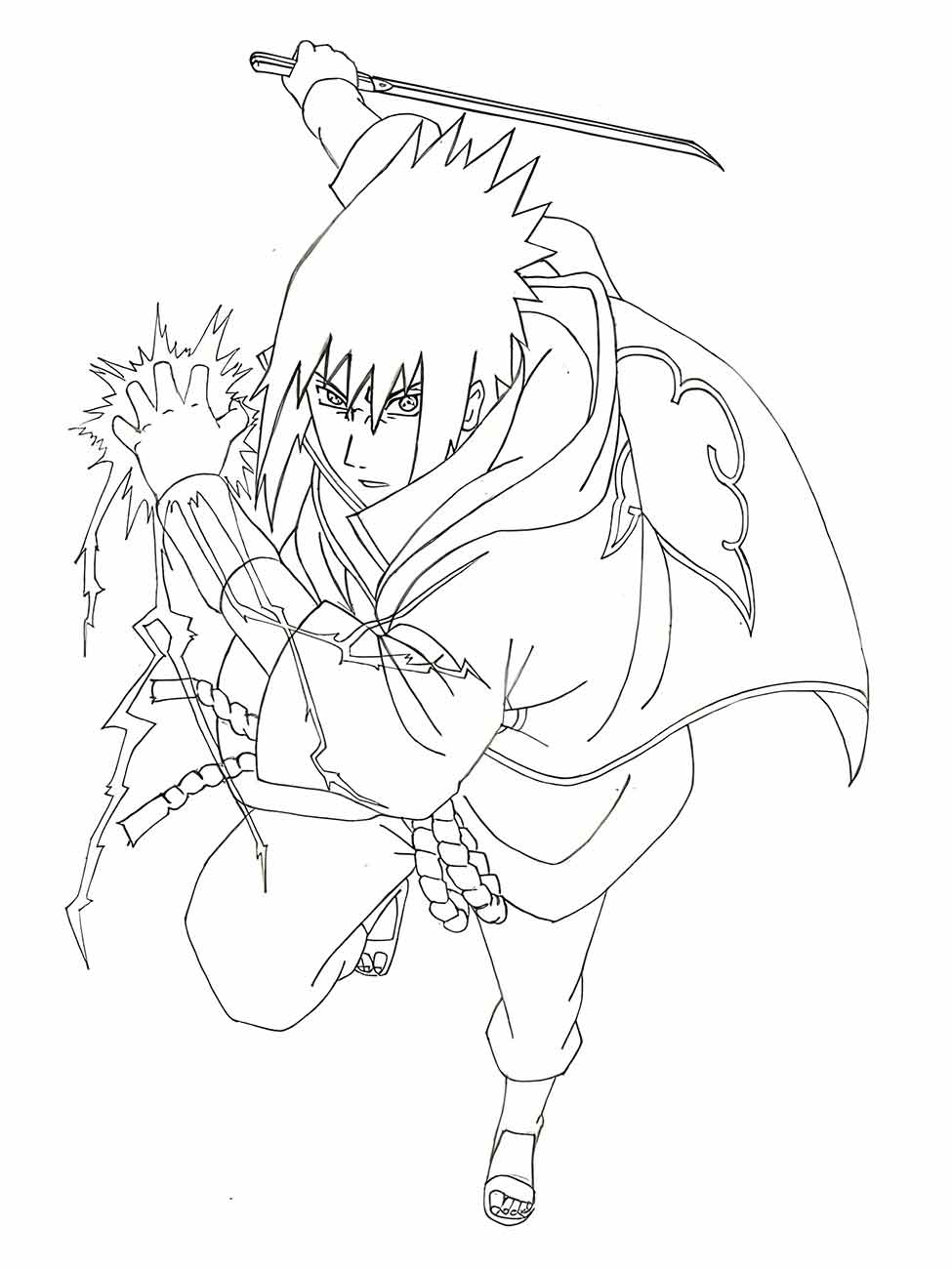 sasuke para colorir 12