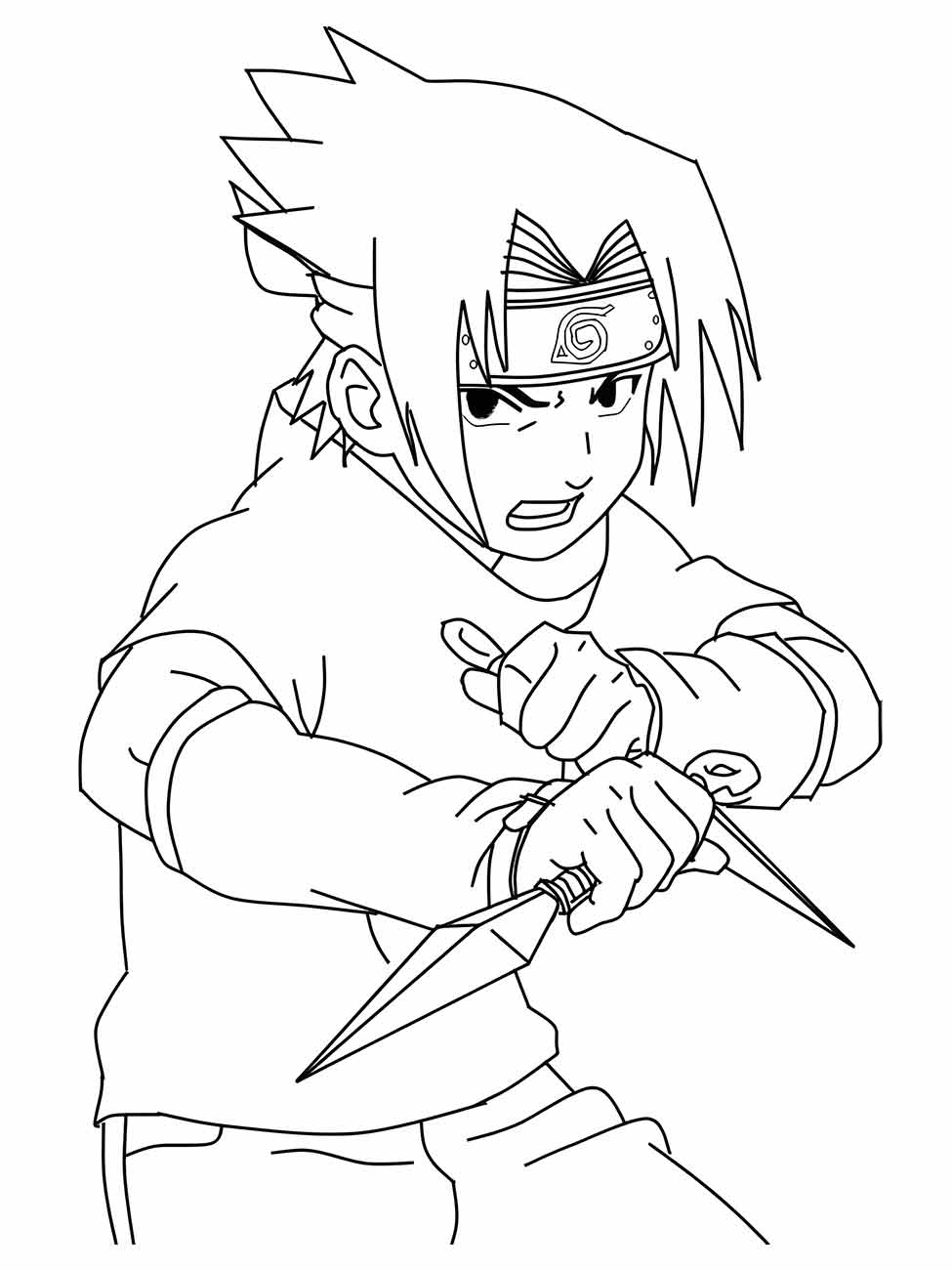 sasuke para colorir 14