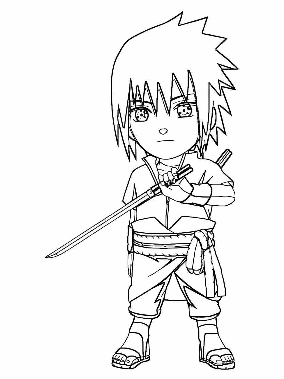 sasuke para colorir 22