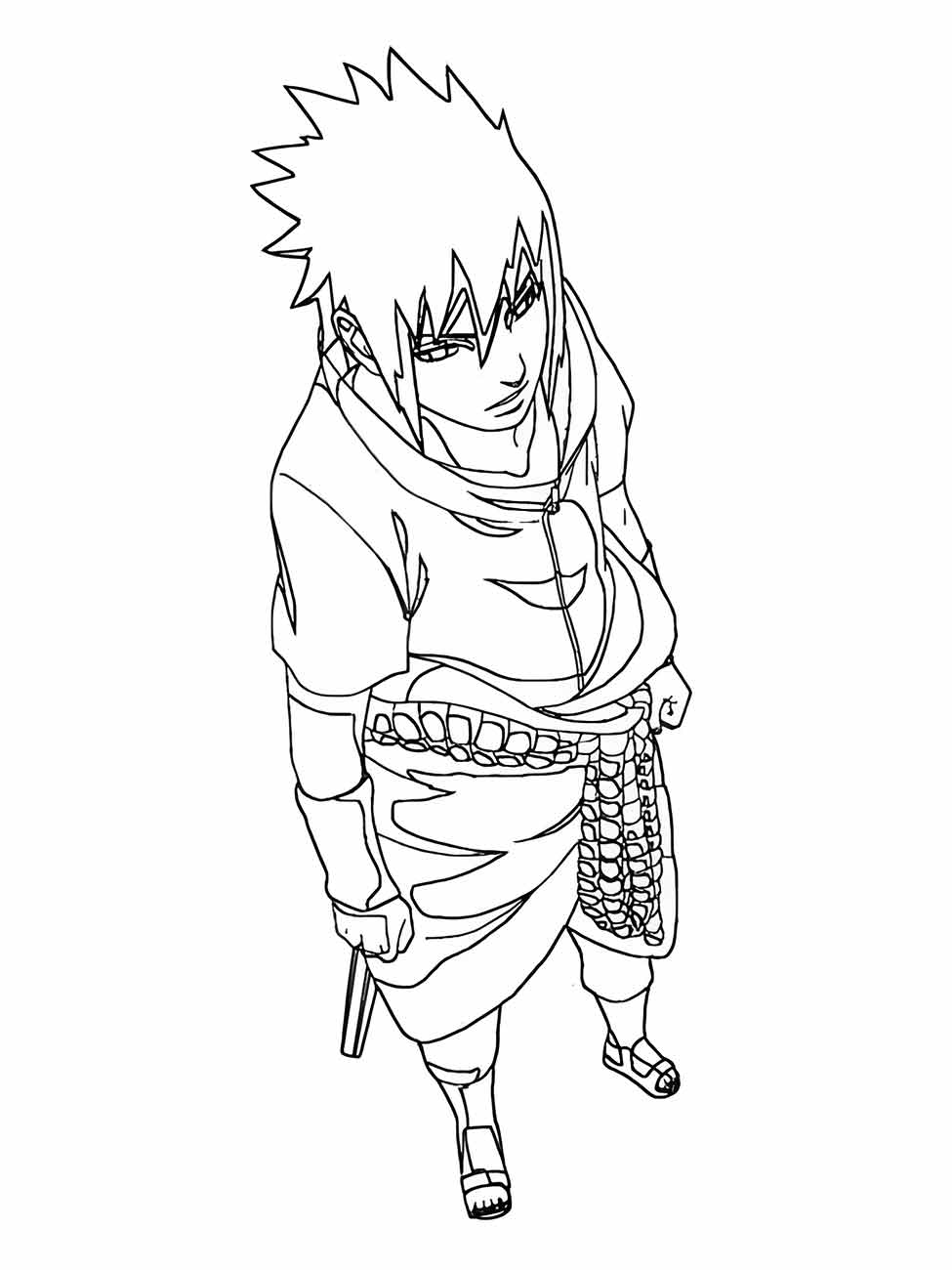 sasuke para colorir 3