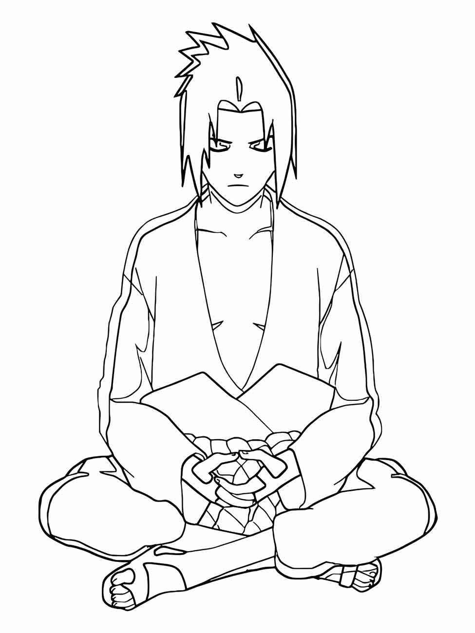 sasuke para colorir 33