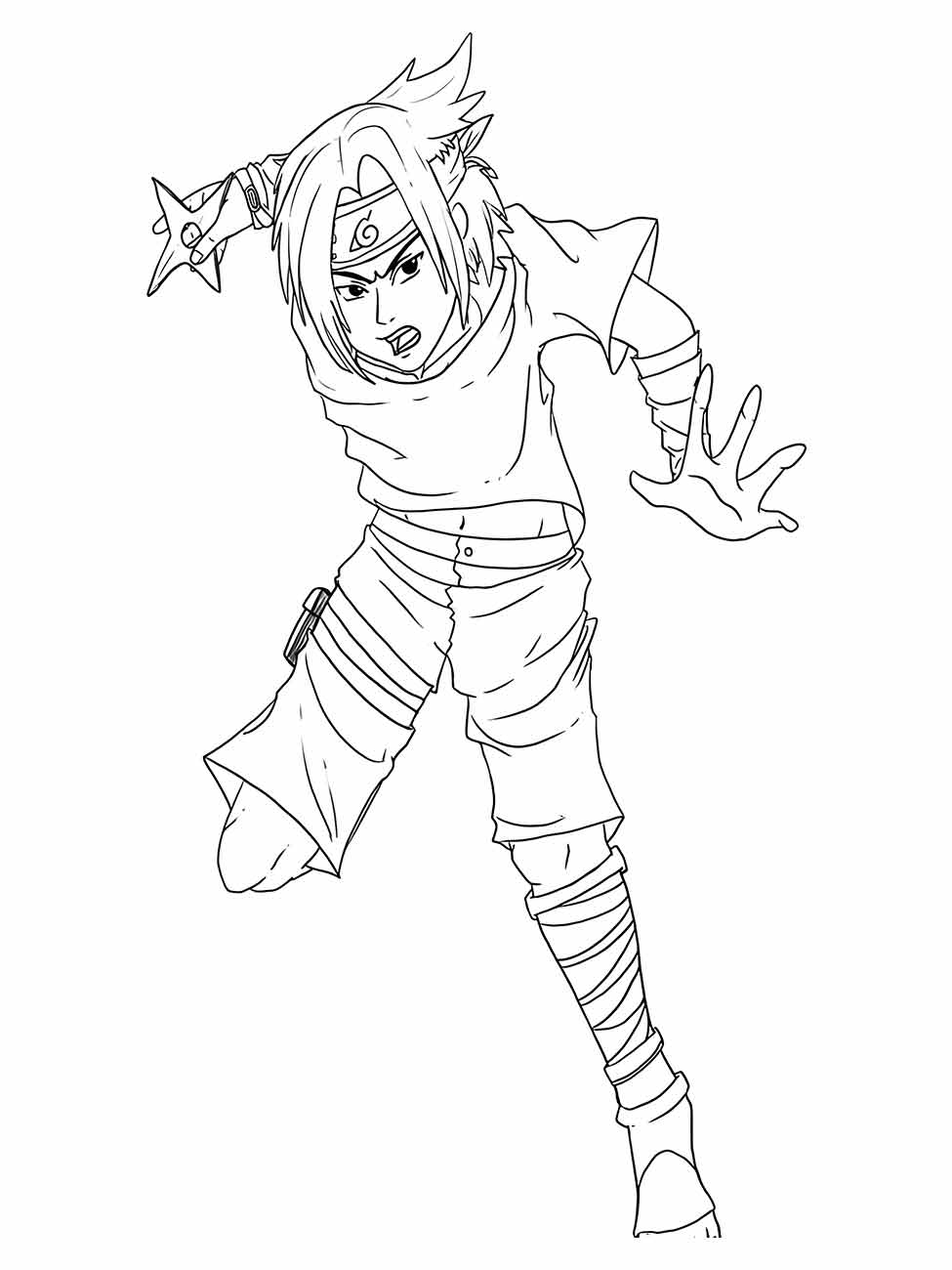 sasuke para colorir 4