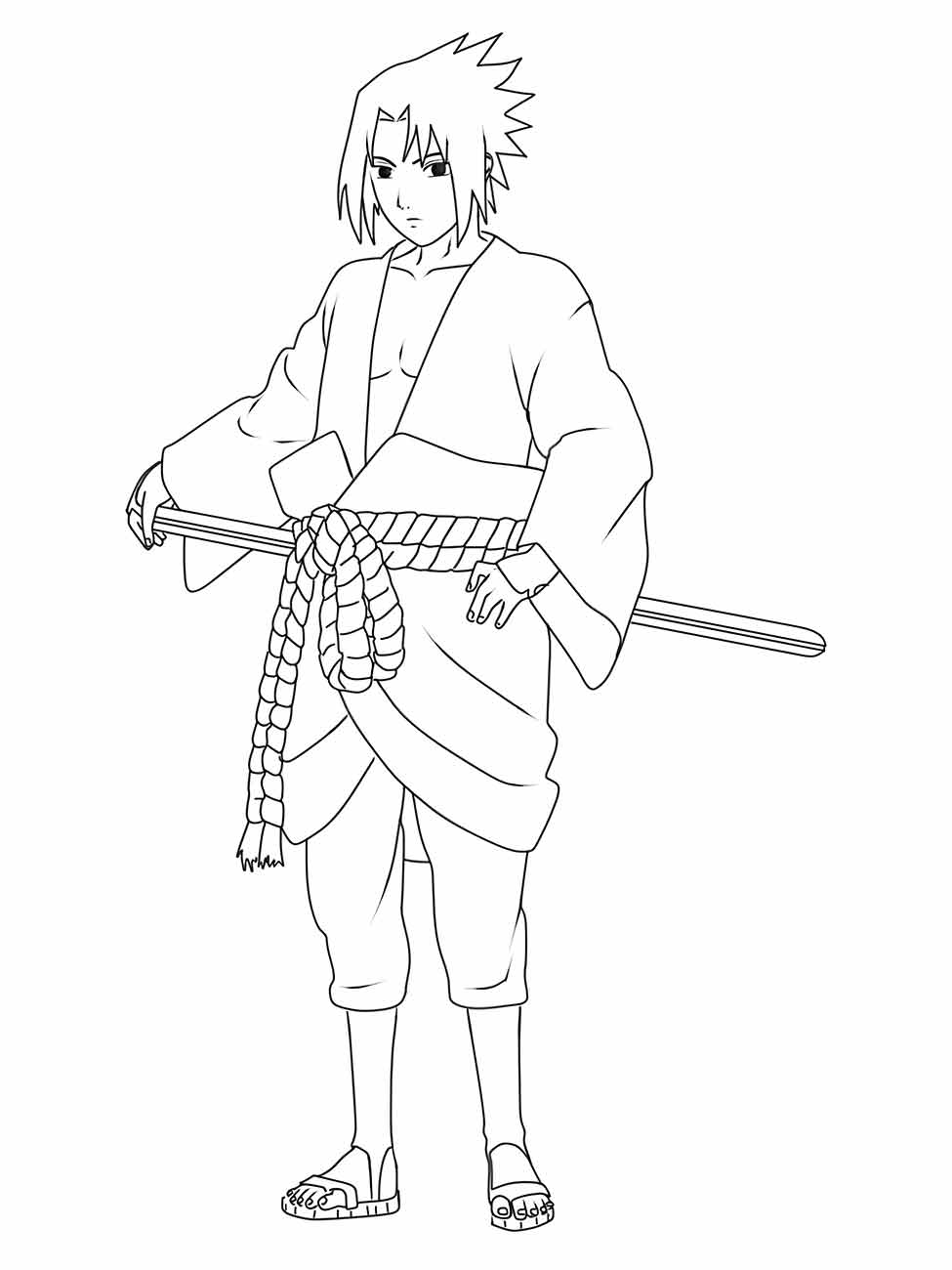 sasuke para colorir 9