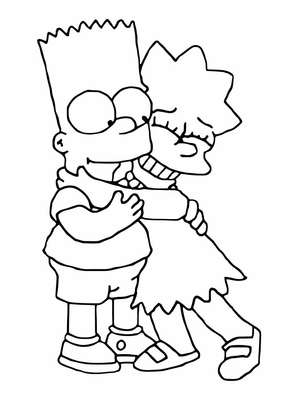 simpsons para colorir 10